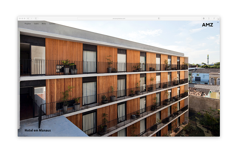 AMZ Arquitetos — Website, imagem 2