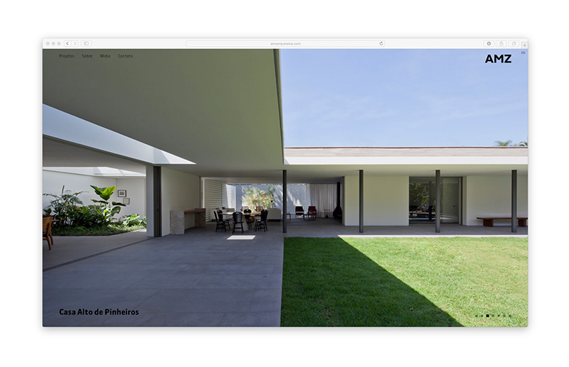 AMZ Arquitetos — Website, imagem 3