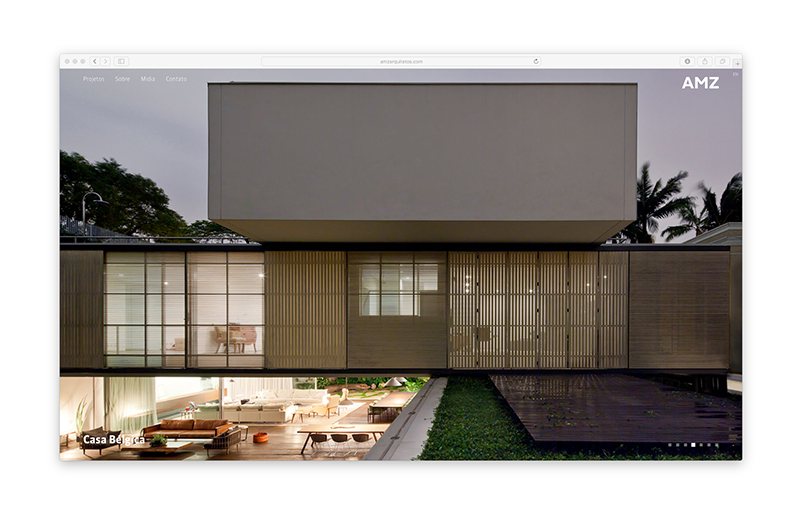 AMZ Arquitetos — Website, imagem 4