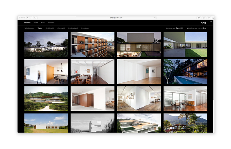 AMZ Arquitetos — Website, imagem 8