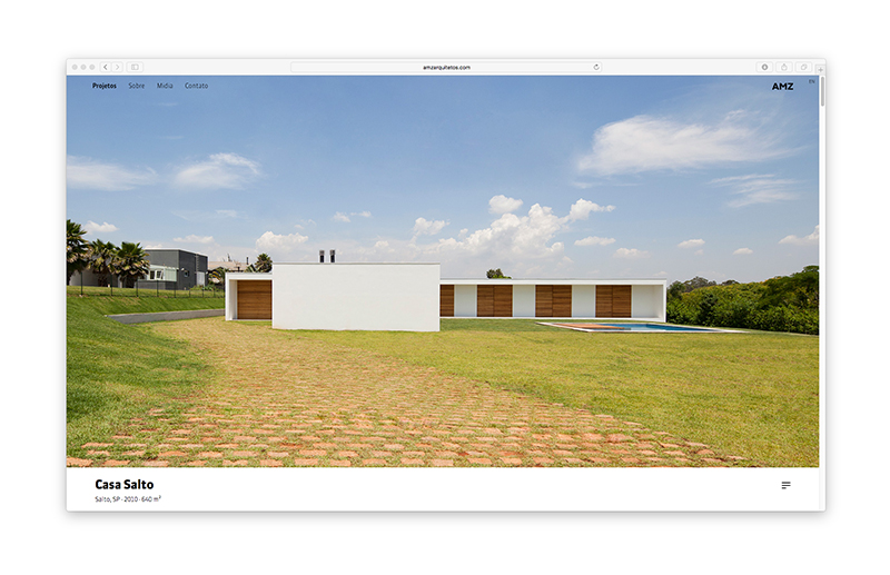 AMZ Arquitetos — Website, imagem 10