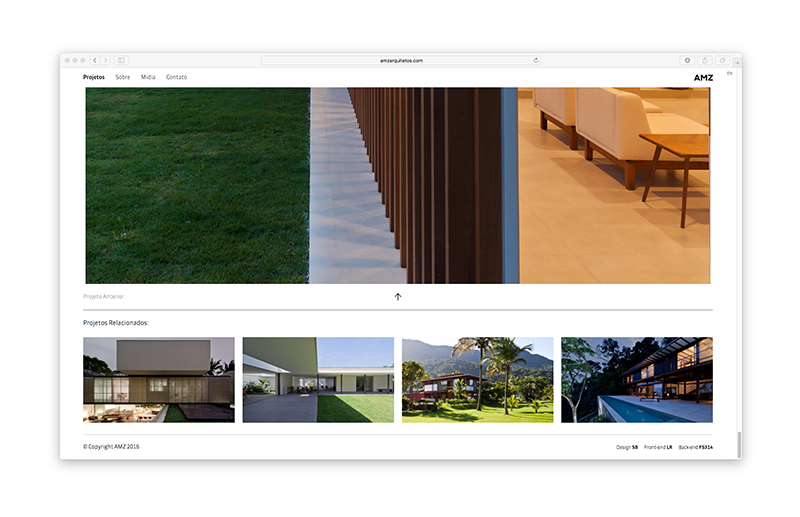AMZ Arquitetos — Website, imagem 13