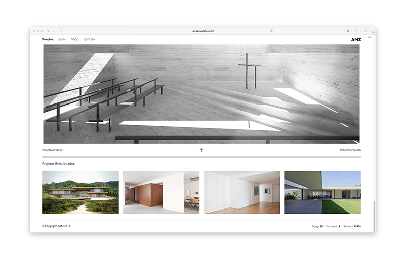 AMZ Arquitetos — Website, imagem 18
