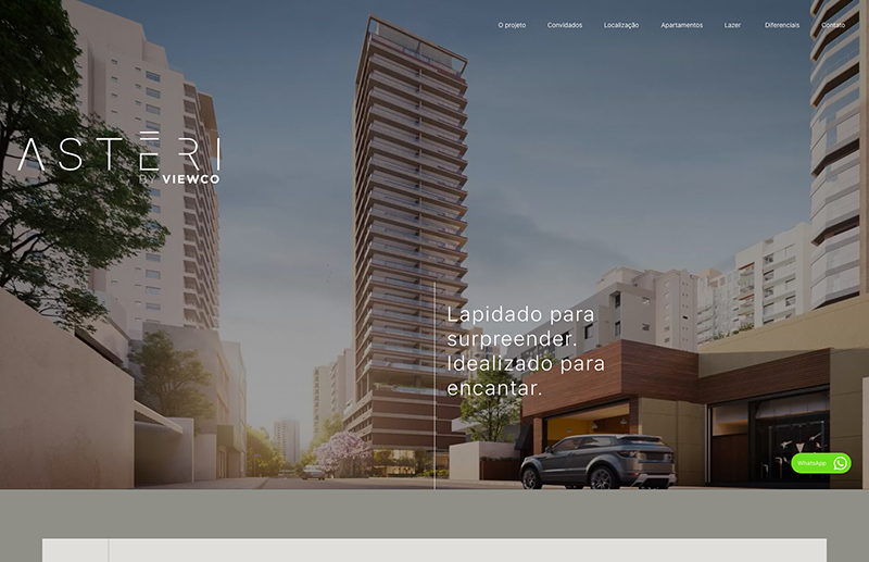 Astéri - Viewco — Website, imagem 1