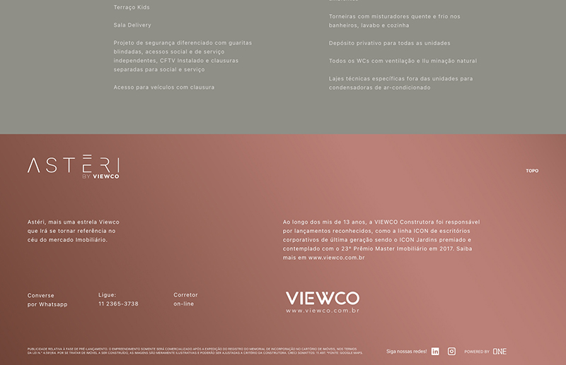Astéri - Viewco — Website, imagem 9