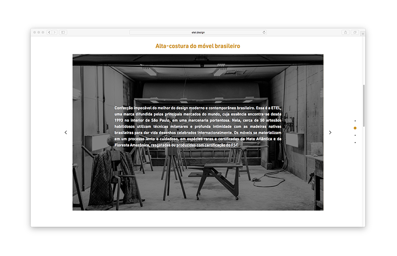 ETEL — Website, imagem 7