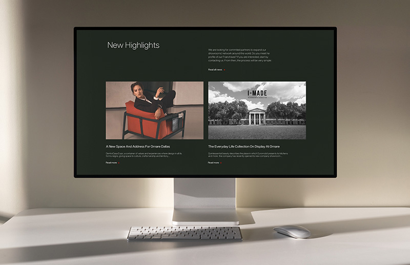 Ornare — Website, imagem 4