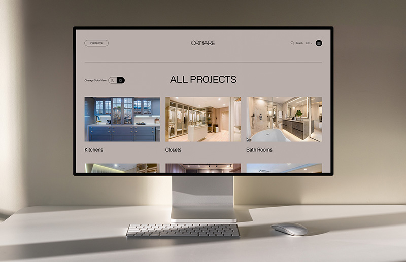 Ornare — Website, imagem 5