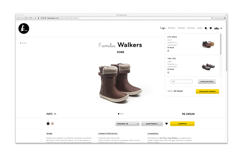 Tip Toey Joey — E-commerce, imagem 18